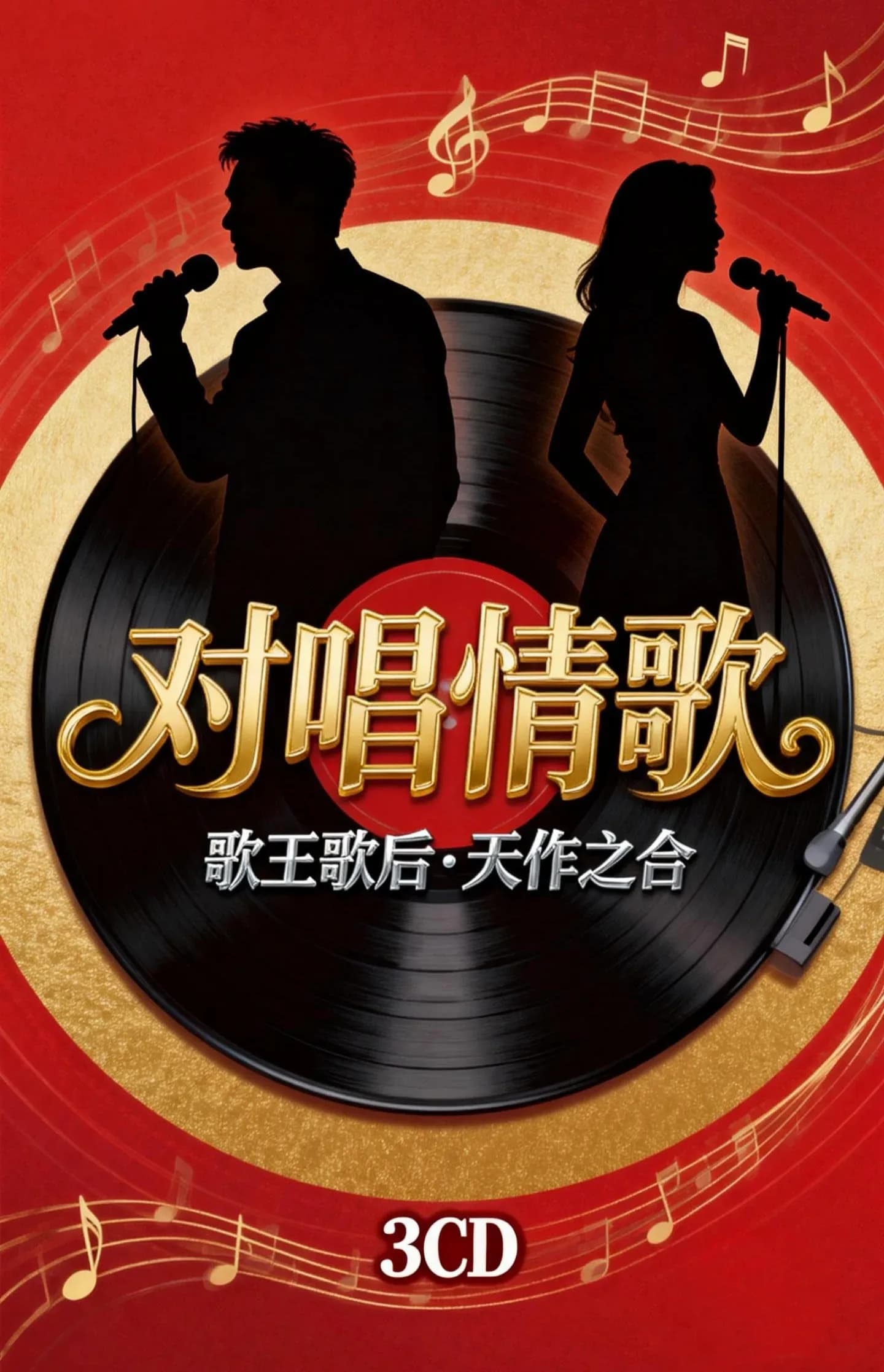 更早 多国 经典 无损音乐 群星《歌王歌后的天作之合 对唱情歌》3CD[WAV/分轨][2.1G]